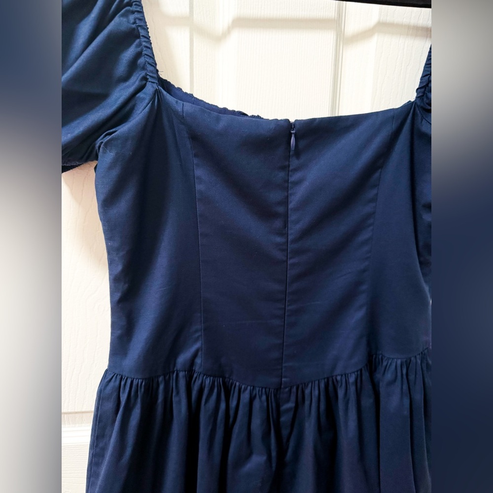 NWT Reformation Marielle puff sleeve basque waist dress squareneck cottagecore - Picture 5 of 12